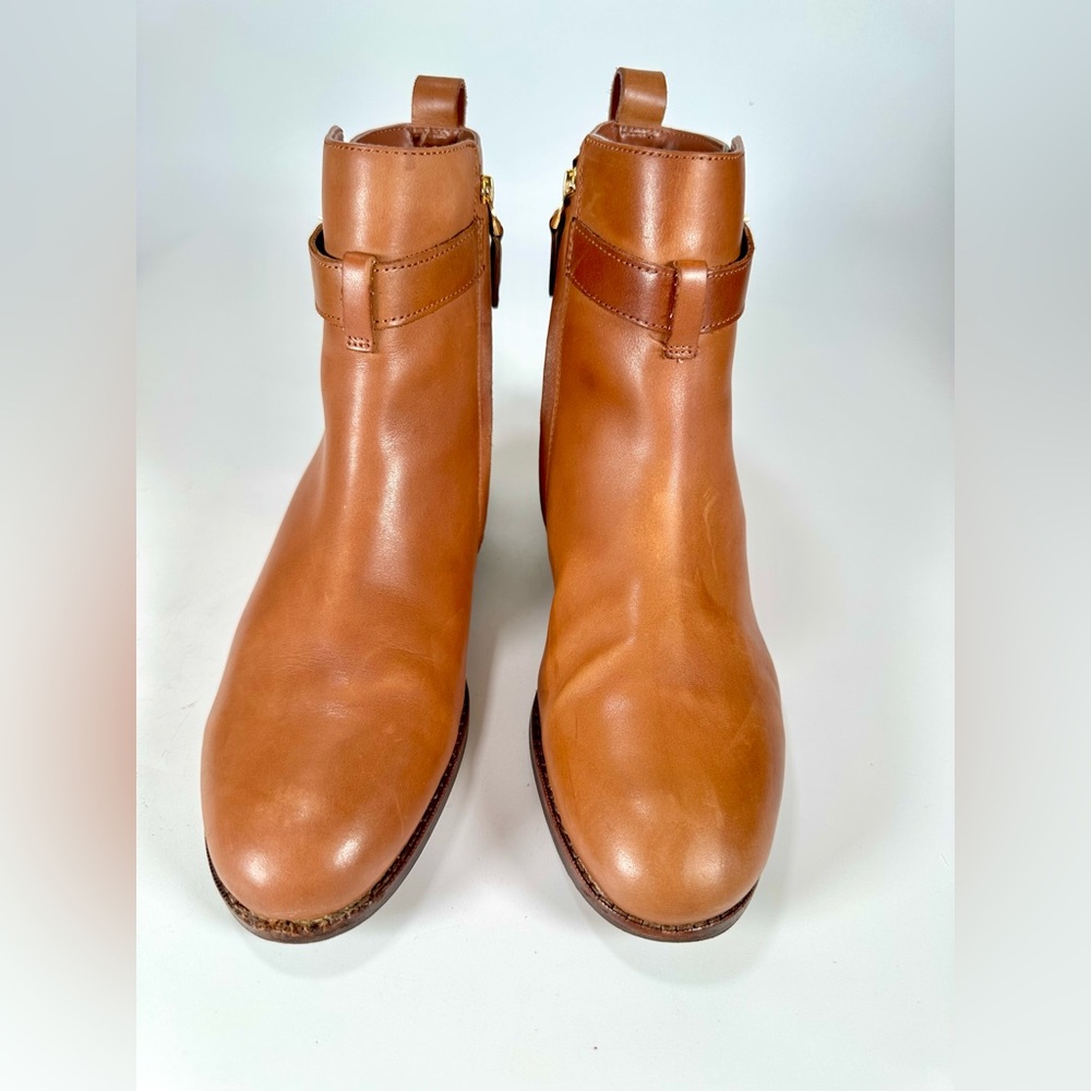 Lauren Ralph Lauren Briele Brown Leather Boots  US 9.5 B - Picture 5 of 16